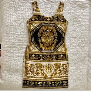 Versace inspired Bloomingdales Silk Party Dress